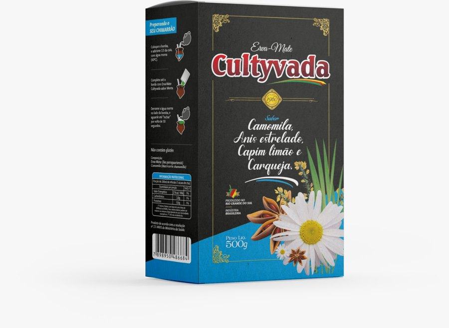 Cultyvada sabor Camomila, Anis-estrelado, Capim-limão e Carqueja