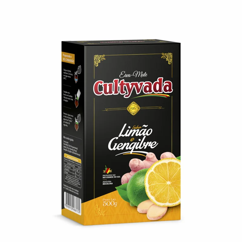 Cultyvada sabor Limão e Gengibre
